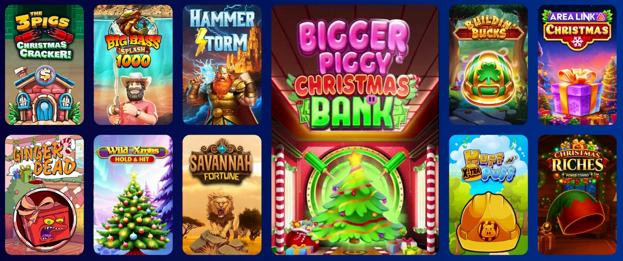 Diverse game collection display