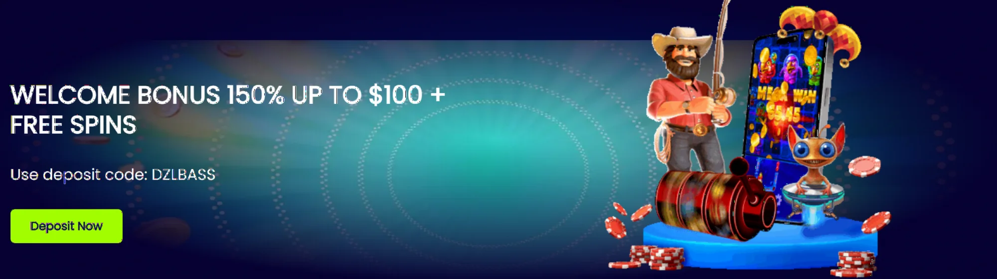 Dazzle Casino welcome bonus promotion